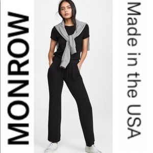 Monroe Black Super Soft Tee Jumpsuit Medium